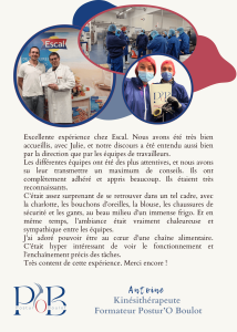 Antoine intervenant chez ESCAL — Postur'O Boulot