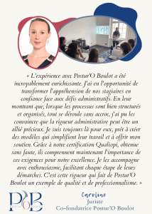 Caroline - Juriste — Postur'O Boulot