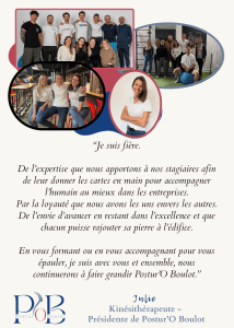 Julie - Responsable Formation — Postur'O Boulot