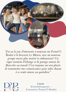 Lucie intervenant chez METEOR — Postur'O Boulot